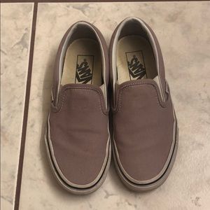 Pastel purple slip-on Vans